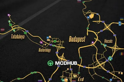 Карта HungaRebuild v0.1b 1.61 для ETS2 — 2
