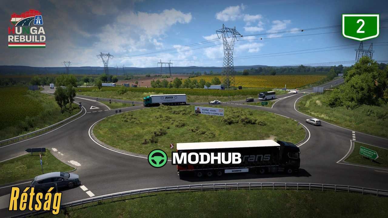 Карта HungaRebuild v0.1b 1.61 для ETS2