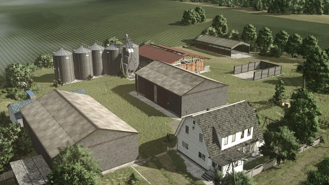 Нова Карта Osina Wielka Edit (Beta) для Farming Simulator 25 — 73 Ділянки та 2 Ферми