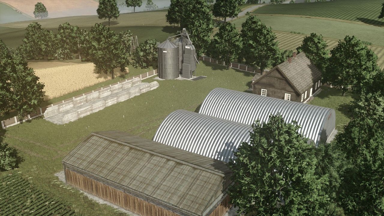 Нова Карта Osina Wielka Edit (Beta) для Farming Simulator 25 — 73 Ділянки та 2 Ферми