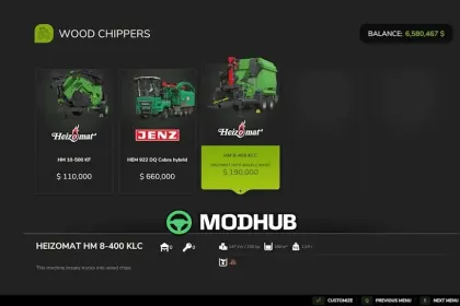 Подрібнювач деревини Heizomat HM 8-400 Unreal для FS25