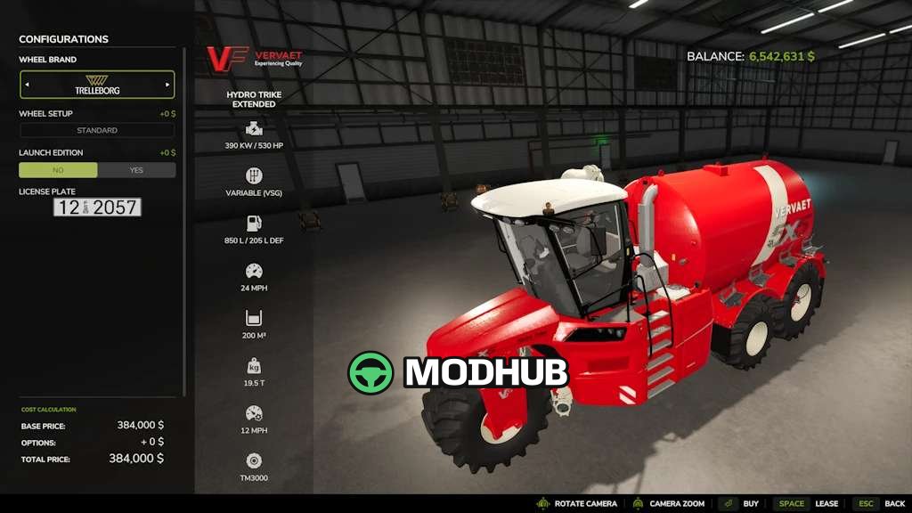 Цистерна Vervaet Hydro Trike Extended v2.0 для FS25