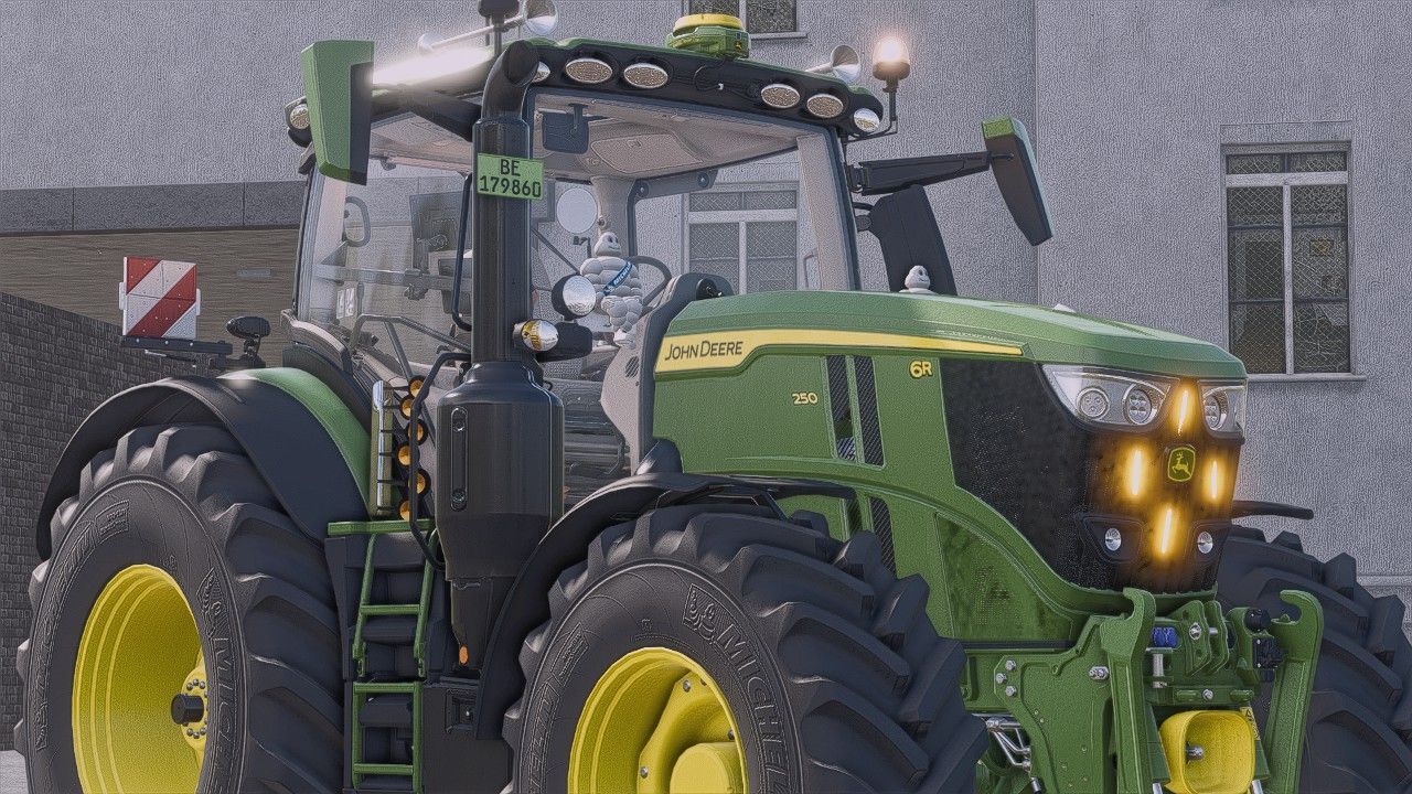 Ефективний Трактор John Deere 6R Edit — Реалістичний Тюнінг для Farming Simulator 25