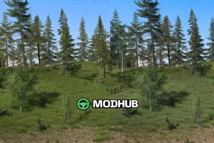 Grass Addons Low Saturation v1.0 für ETS2