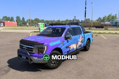 Скін Ford F-150 Silver Wolf v1.0 для ATS