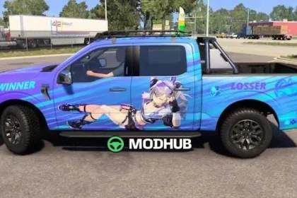 Скін Ford F-150 Silver Wolf v1.0 для ATS — 2