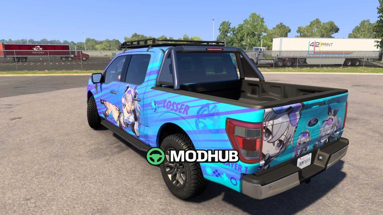 Скін Ford F-150 Silver Wolf v1.0 для ATS