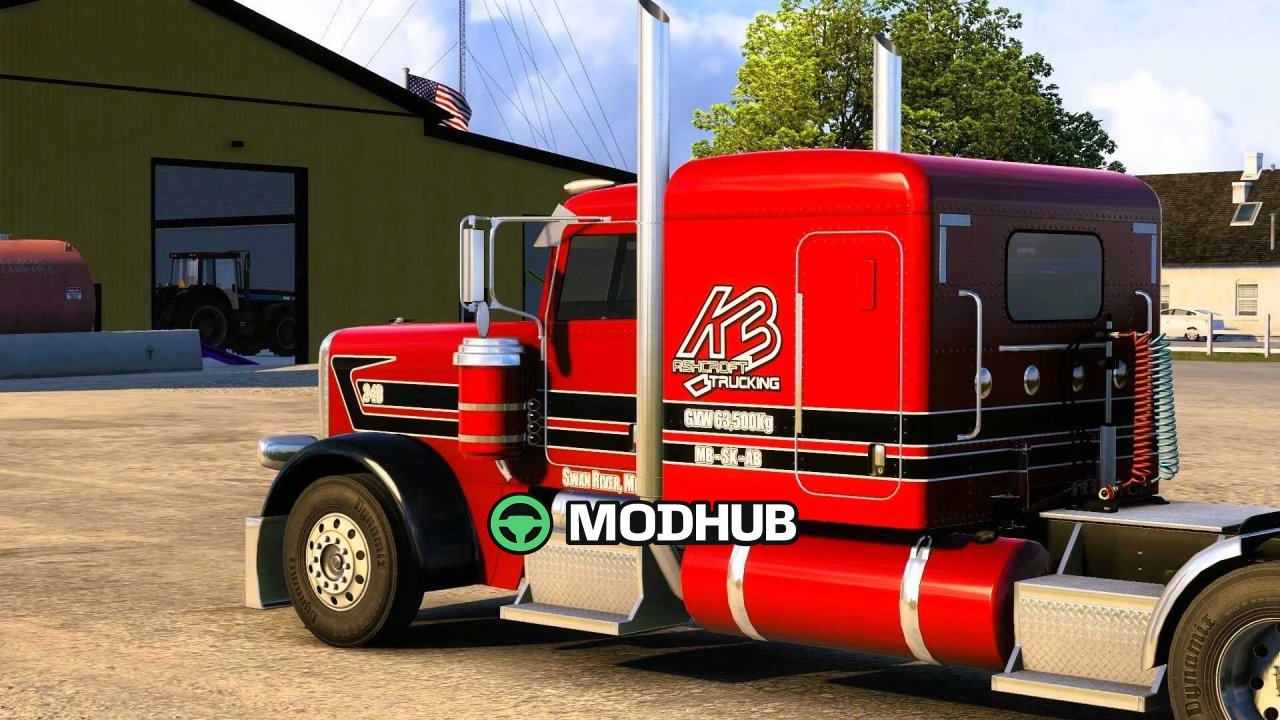 Скін K3 Ashcroft Trucking для SCS 389 v1.0 ATS