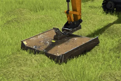 Ефективний CAT 309 CR Mower — Маневрена Щіткова Косарка для FS25 — 2
