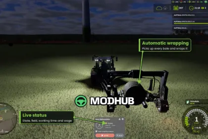 Автоматичний обмотувач тюків Auto Bale Wrapper V1.1.2 для FS25
