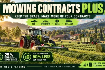 Скрипт Mowing Contracts Plus для Farming Simulator 25 — 3