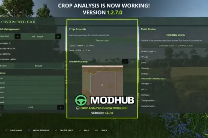 Інструмент Custom Field Tool V1.3 для FS25 — 2