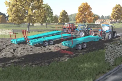 Причіп-платформа Lair Bale Trailer Pack для Farming Simulator 25 — 2