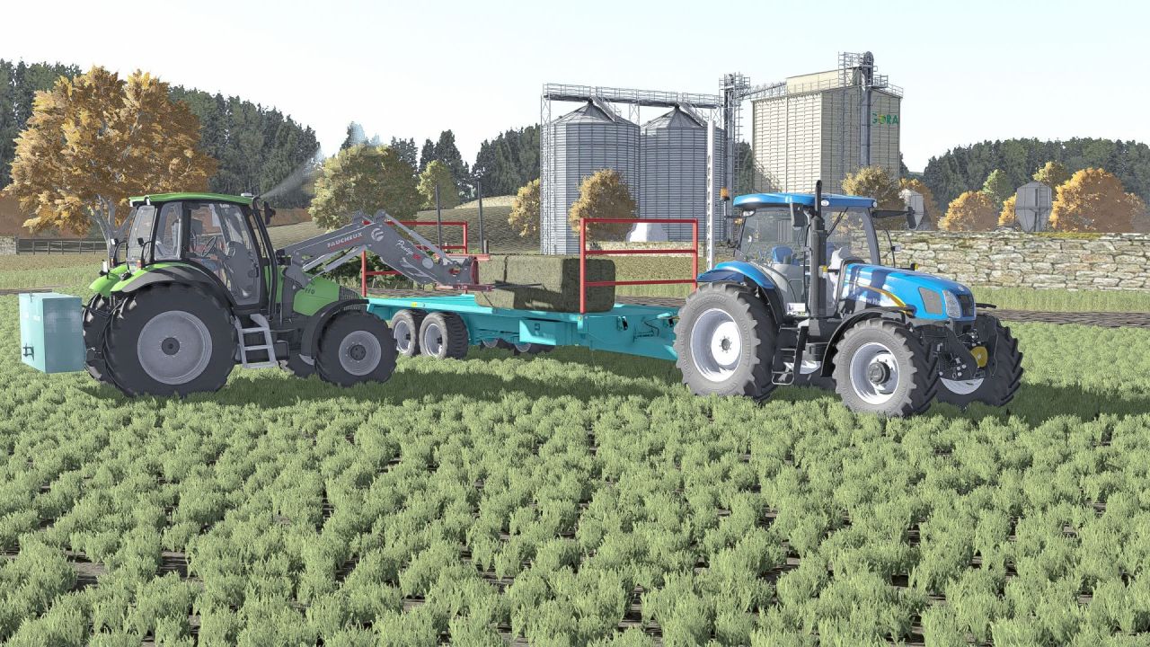 Причіп-платформа Lair Bale Trailer Pack для Farming Simulator 25