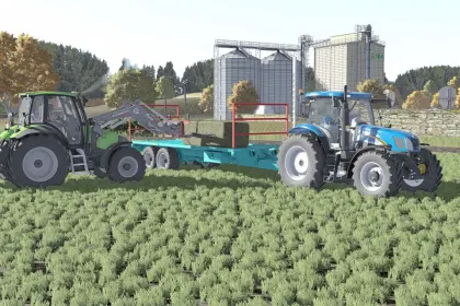 Причіп-платформа Lair Bale Trailer Pack для Farming Simulator 25 — 4