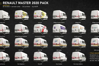 Auto Renault Master 2020 Pack für Farming Simulator 25 — 2