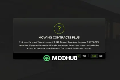 Скрипт Mowing Contracts Plus V1.0 для FS25