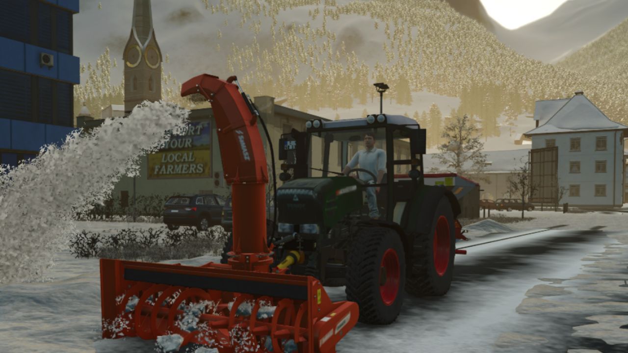 Efficient Tractor Fendt Vario 200 — Maneuverable Assistant for Farming Simulator 25 - Screenshots