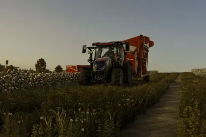 Пак обладнання для збору бавовни Dolbi для Farming Simulator 25