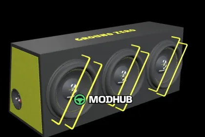 Сабвуфер Ground Zero GZIB 3.2500SPL (Prefab) для FS25