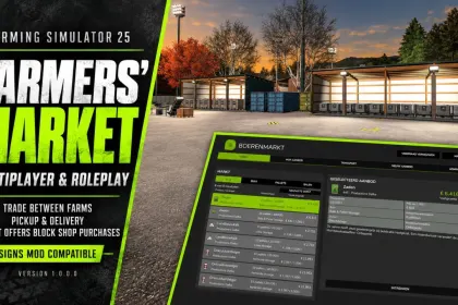 Мультиплеєрний мод Farmers' Market для Farming Simulator 25