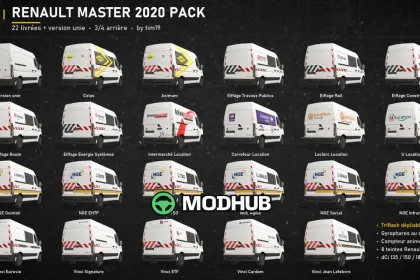 Фургон Renault Master 2020 Pack для FS25 — 2