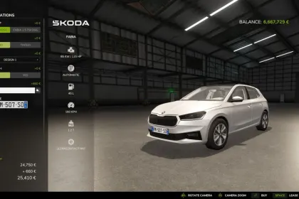 Автомобіль Skoda Fabia для Farming Simulator 25 — 5