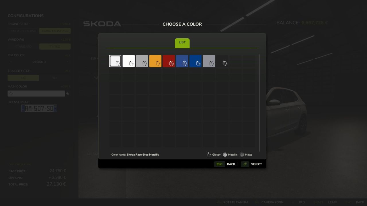 Автомобіль Skoda Fabia для Farming Simulator 25