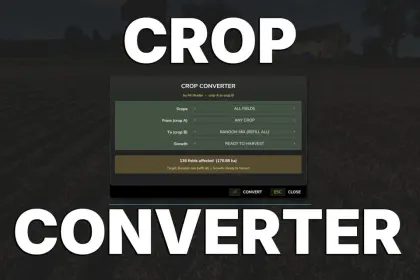Мод Crop Converter для Farming Simulator 25