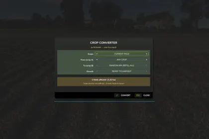 Мод Crop Converter для Farming Simulator 25 — 6