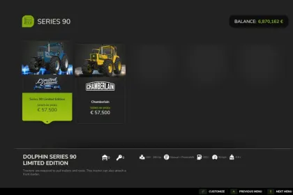 Трактор Fiat Series 90 Limited Edition для Farming Simulator 25 — 2