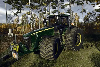 Mocny Traktor John Deere 8R GE — 915 KM i Realny GPS dla Farming Simulator 25 — 1