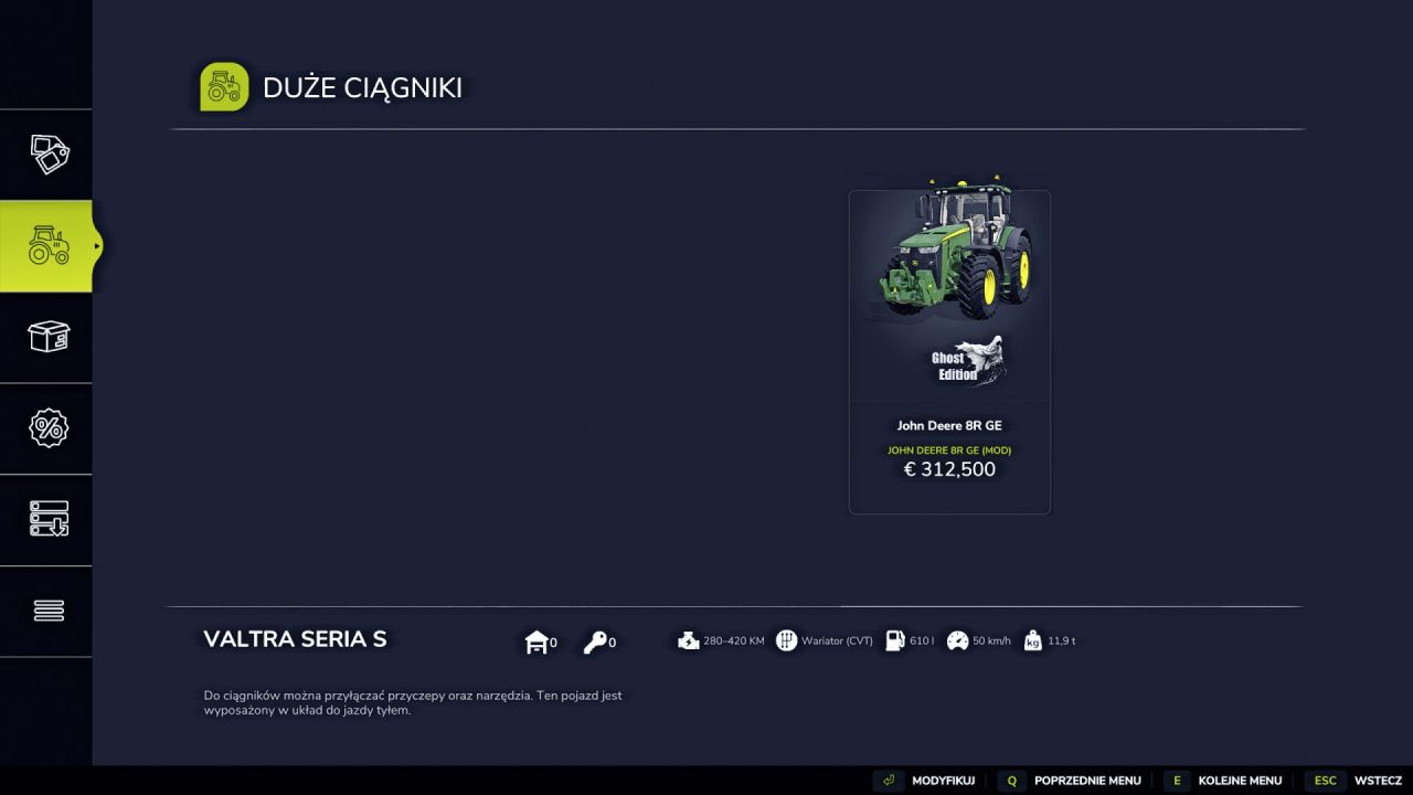 Mocny Traktor John Deere 8R GE — 915 KM i Realny GPS dla Farming Simulator 25