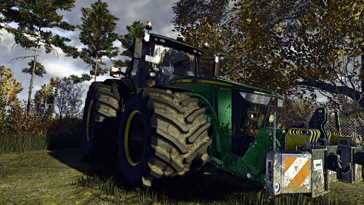 Mocny Traktor John Deere 8R GE — 915 KM i Realny GPS dla Farming Simulator 25