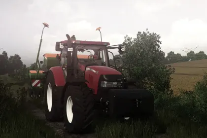 Потужний Трактор Case IH Maxxum 115–140 для Farming Simulator 25 (RealGPS + Precision Farming)