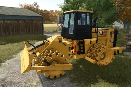 Потужний Ущільнювач CAT 815NG Compactor для Важких Робіт у Farming Simulator 25 — 1