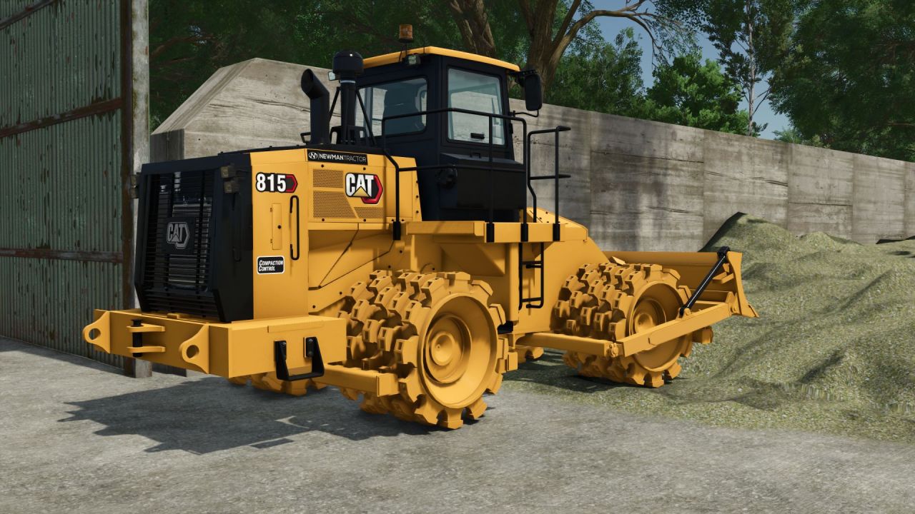 Потужний Ущільнювач CAT 815NG Compactor для Важких Робіт у Farming Simulator 25