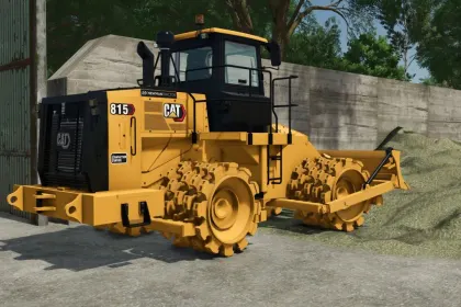 Потужний Ущільнювач CAT 815NG Compactor для Важких Робіт у Farming Simulator 25 — 2