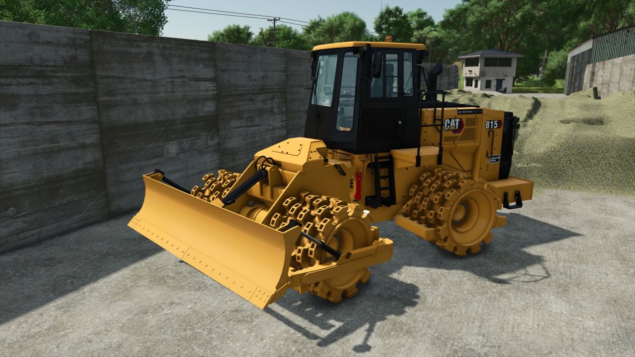 Потужний Ущільнювач CAT 815NG Compactor для Важких Робіт у Farming Simulator 25
