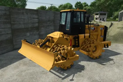 Потужний Ущільнювач CAT 815NG Compactor для Важких Робіт у Farming Simulator 25 — 4
