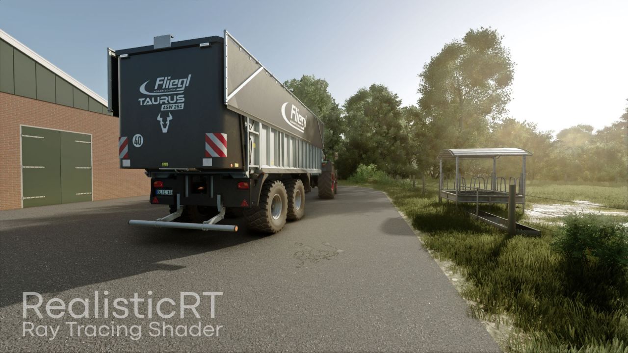 Realistischer Shader RealisticRT für Farming Simulator 25 — Cinematische Beleuchtung und Ray Tracing