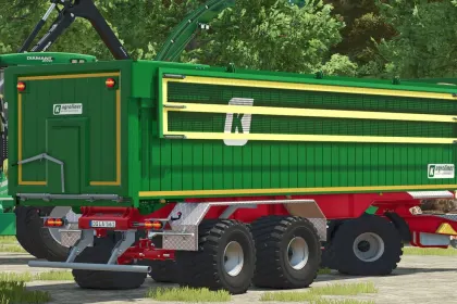 Effizienter Kröger TMR34 Anhänger mit 50000 l für den Transport von Schüttgütern in FS25 — 2