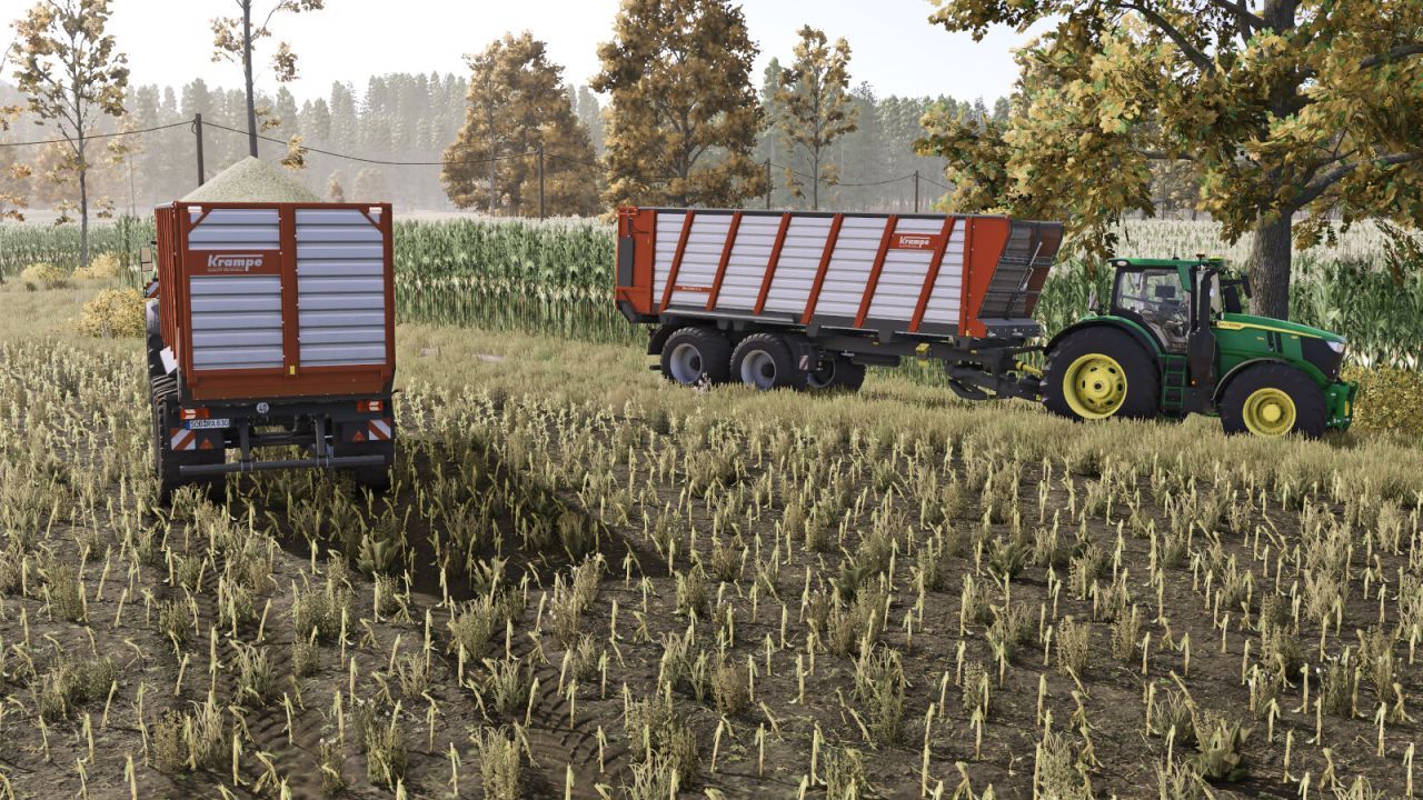 Ефективний Причіп Krampe Radium 830S для Швидкого Перевезення Силосу в FS25 - Скріншоти