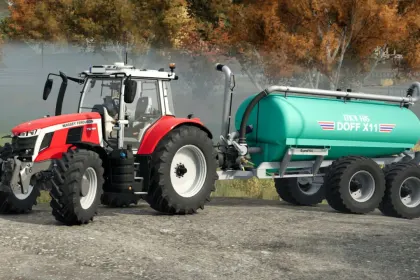 Efficient Manure Tank Moi Doff X11 — 11,000 l and 15 m Width for FS25