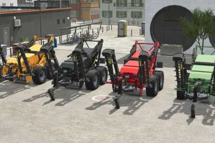 Effektiver Steinsammler Elho Scorpio 550 mit realistischer Anpassung an das Gelände für FS25