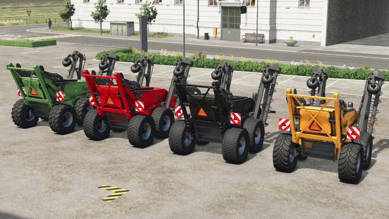 Effektiver Steinsammler Elho Scorpio 550 mit realistischer Anpassung an das Gelände für FS25