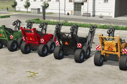 Effektiver Steinsammler Elho Scorpio 550 mit realistischer Anpassung an das Gelände für FS25 — 2