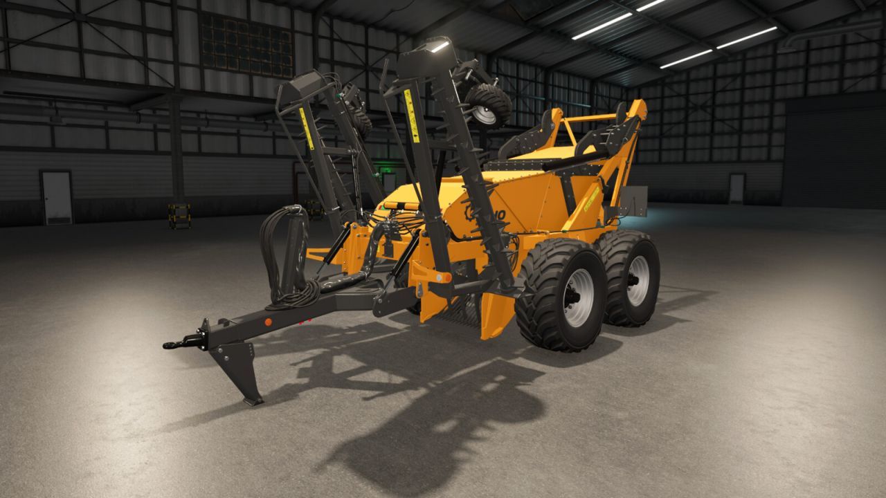 Effektiver Steinsammler Elho Scorpio 550 mit realistischer Anpassung an das Gelände für FS25