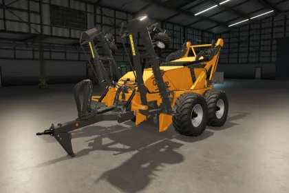 Effektiver Steinsammler Elho Scorpio 550 mit realistischer Anpassung an das Gelände für FS25 — 4