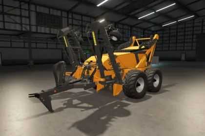 Effektiver Steinsammler Elho Scorpio 550 mit realistischer Anpassung an das Gelände für FS25 — 5